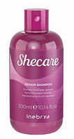 Шампунь восстанавливающий для поврежденных волос Shecare Basic Reconstructor Shampoo, 300мл (Inebrya)