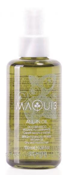 Натуральное двухфазное масло для волос MAQUI 3 All-In Oil, 100мл (Echosline) - фото 1 - id-p173994718