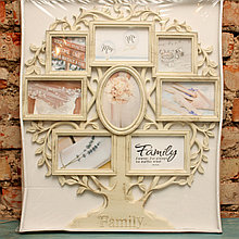 Деревянная рамка "Family" (8 фото)