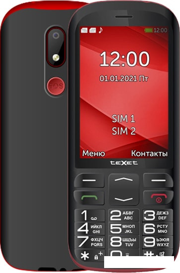 Мобильный телефон TeXet TM-B409 (черный/красный)