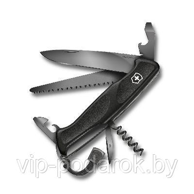 Нож складной Victorinox Ranger Grip 55 Onyx Black 0.9563.C31P - фото 1 - id-p174042692