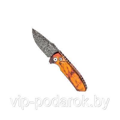 Нож складной Pro-Tech SBR Del Fuego Damascus Custom LG-DFD20