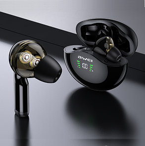 Беспроводные наушники Awei T12p, черные, фото 2