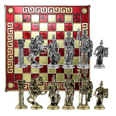 Шахматы сувенирные "Древний Рим" MN-503-RD-GS - фото 1 - id-p164517443