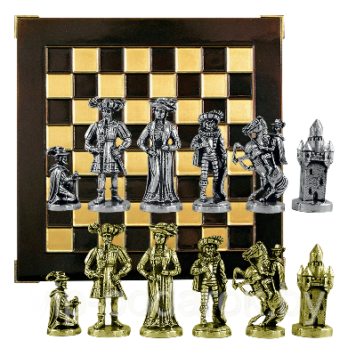 Шахматы сувенирные "Рококо" MN-502-BK-GS