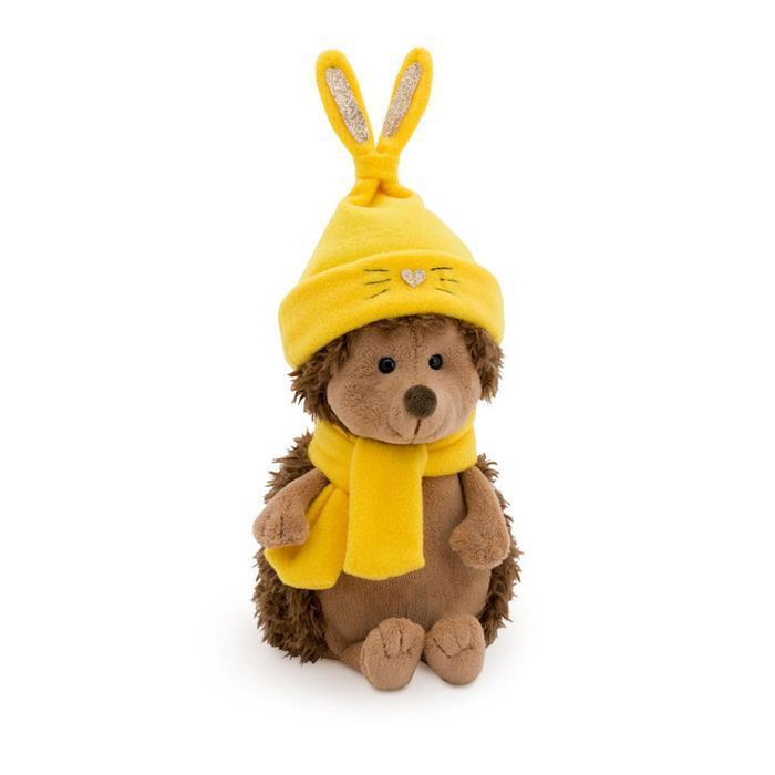Мягкая игрушка "Ёжик Колюнчик" в шапке зайчонка 20 см - фото 1 - id-p173812415