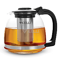 Чайник заварочный стеклянный Kelli 0.7л