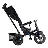 Детский трёхколесный велосипед City-Ride Lunar, поворотное сиденье, надувные колеса, фото 4