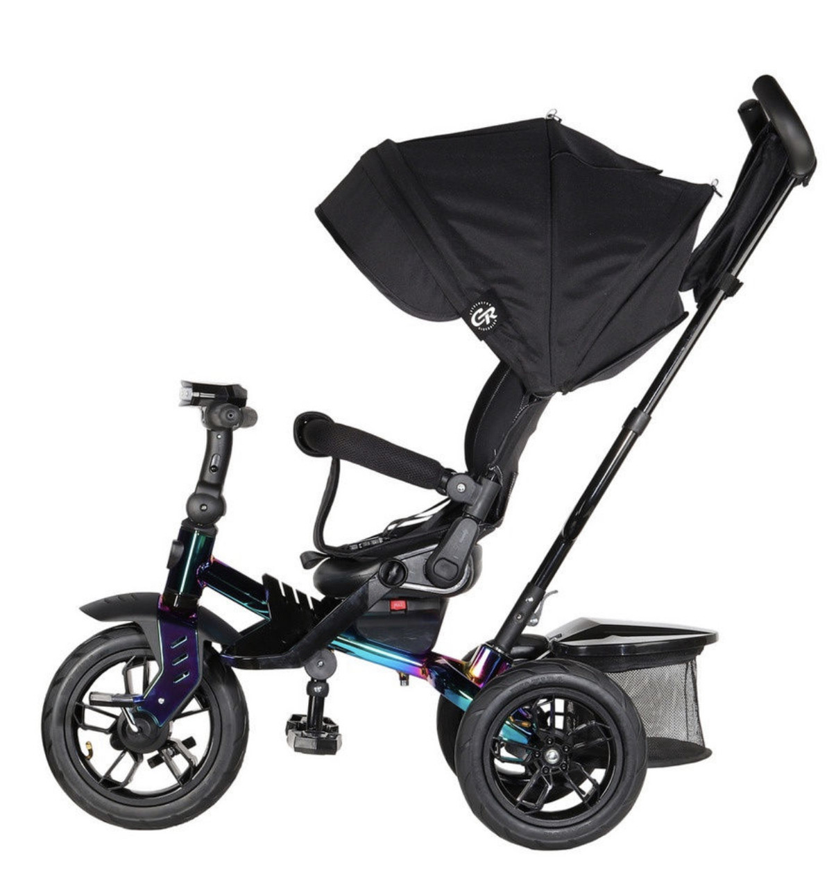 Детский трёхколесный велосипед City-Ride Lunar, поворотное сиденье, надувные колеса - фото 5 - id-p174045352
