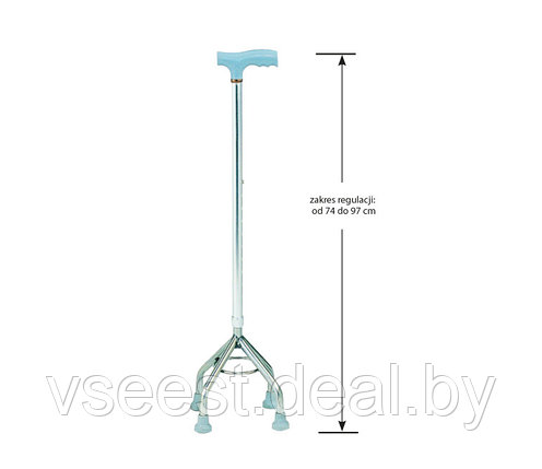 Трость 4-х опорная AR-017W, Armedical, фото 2