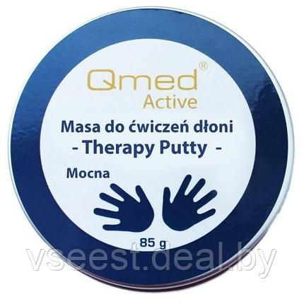Пластичная масса для реабилитации ладони и пальцев рук Qmed Therapy Putty Strong - сильная, фото 2