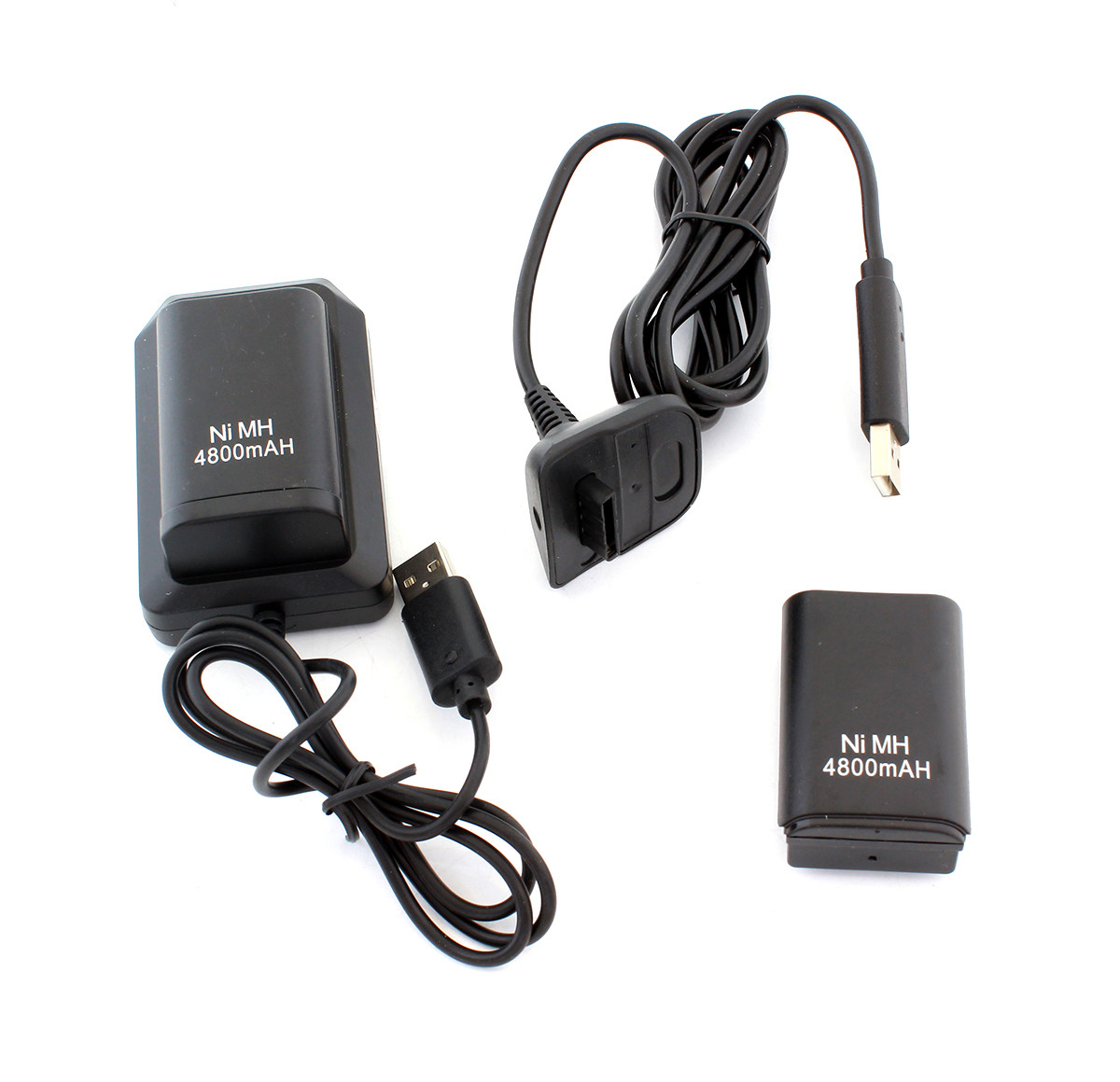 Докстанция набор для XBOX 360 2 шт АКБ+кабель Play&Charge Черный SiPL - фото 2 - id-p174054961