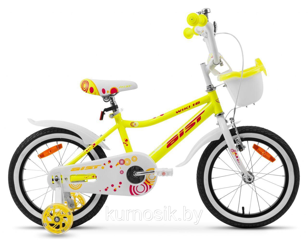 Велосипед Aist Wiki 16" (от 4 до 6 лет) желтый 2021
