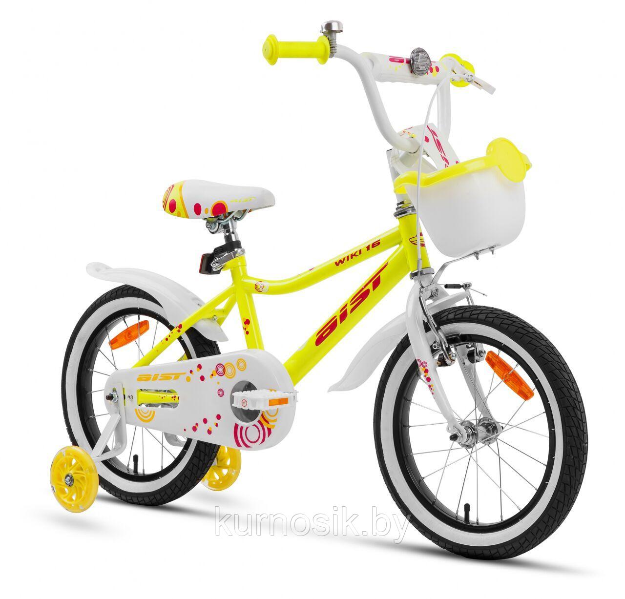 Велосипед Aist Wiki 16" (от 4 до 6 лет) желтый 2021 - фото 2 - id-p174058516