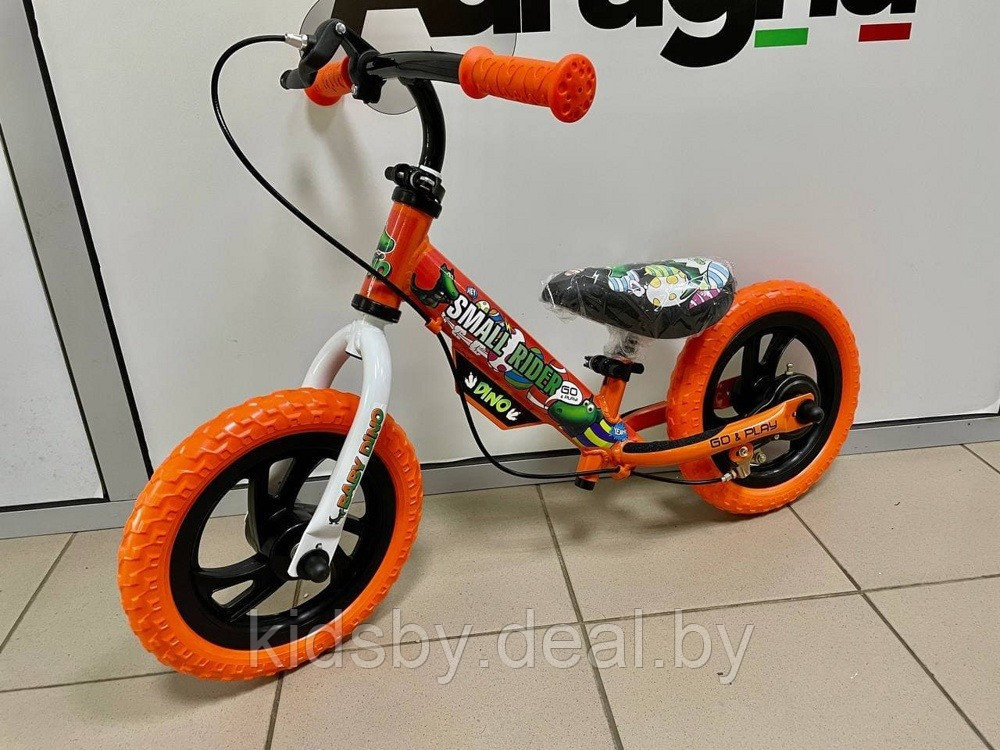 Детский беговел Small Rider Motors EVA Cartoons (оранжевый) Dino - фото 1 - id-p147663273