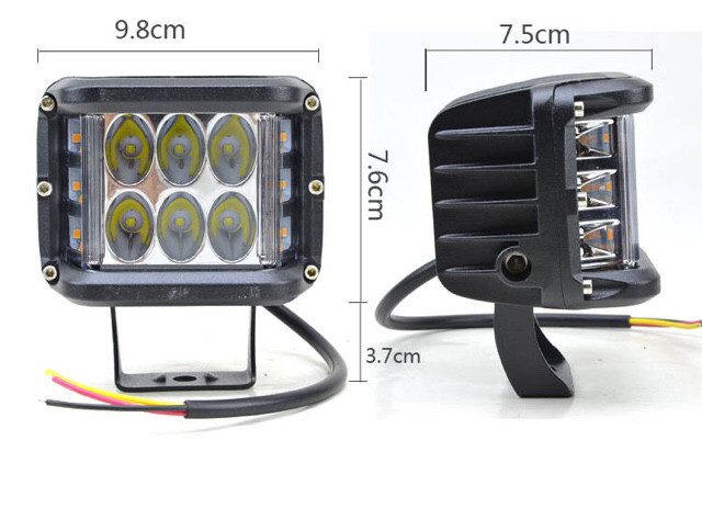 Мощная LED фара с эффектом стробоскопа - фото 6 - id-p174059263