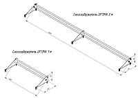 Снегозадержатель трубчатый универсальный Optima плюс RAL 8004 Терракота 3м