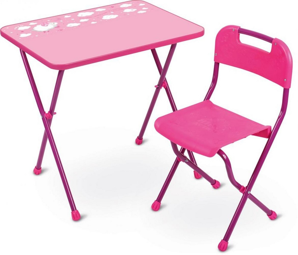Комплект детской мебели складной НИКА КА2/Р Алина (стол+стул)