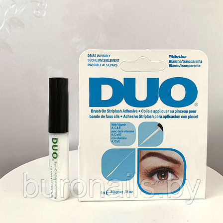 Клей для ресниц "DUO", белый\прозрачный с кисточкой, 25 oz., фото 2