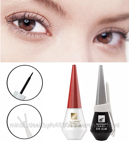 Клей для ресниц и украшений,с кисточкой,Marie Beauty,прозрачный, фото 2