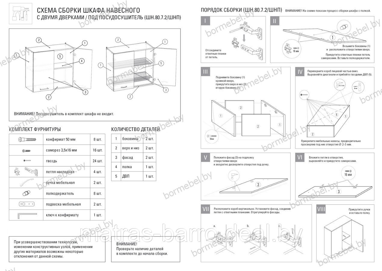 Кухонный шкаф для посуды 600 мм (ДСП дуб сонома) - фото 4 - id-p174101750