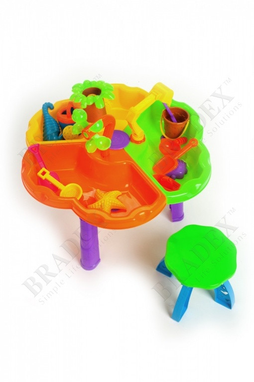 Стол игровой для песка и воды + стульчик «КРОХА» BRADEX DE 0085