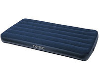 Надувной матрас King Downy Royal Blue 99х191х22 см Intex 68757