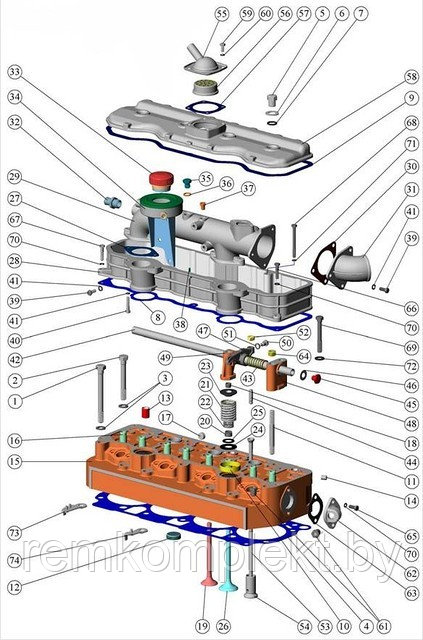 РК 6 Ремкомплект резино-технических изделий Д-243/245 - фото 4 - id-p226332