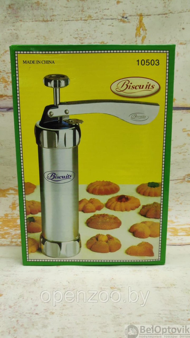 Кондитерский шприц пресс для печенья и крема 10 насадок Biscuits - фото 6 - id-p138959026