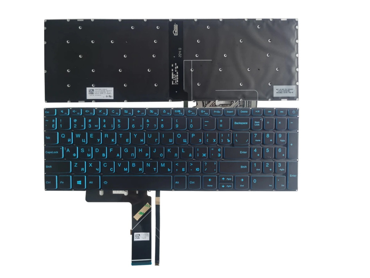 Клавиатура для ноутбука Lenovo IdeaPad L340-15 L340-17 с синей подсветкой и других моделей ноутбуков
