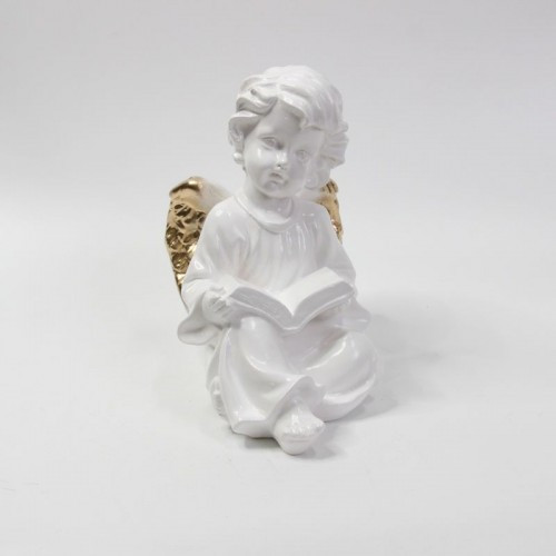 Статуэтка ангел девочка с книгой бел.17см лсм-1260 - фото 1 - id-p174139491