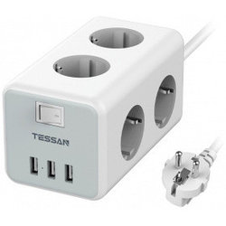 Сетевой фильтр TESSAN TS-306 Grey
