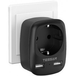 Сетевой разветвитель Tessan TS-611-DE Black, White, Gray