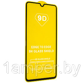 Защитное стекло 9D (дополнительное самоклеющееся) на экран Xiaomi Redmi 9A/Redmi 9C/Redmi 10A Черное