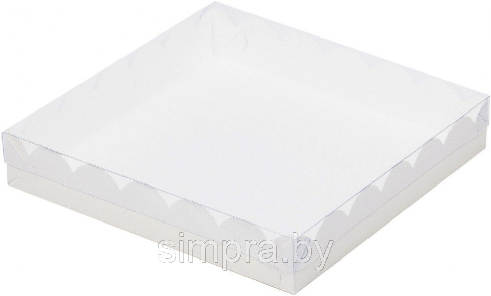 Коробка Шоколад 20х20х3,5 см белая - фото 1 - id-p174162307