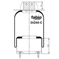 Пневморессора (245) со стаканом 34245-C FABIO