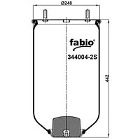 Пневморессора (4004) без стакана 344004-2S FABIO