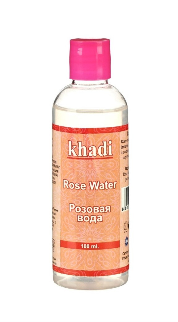 Натуральная Розовая Вода Khadi Rose Water, 100 мл - нежный уход - фото 1 - id-p174172174