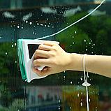 Магнитная щетка-стеклоочиститель для двустороннего мытья окон/ Размер щетки: 158x135x64мм Толщина стекла: 5-12, фото 6