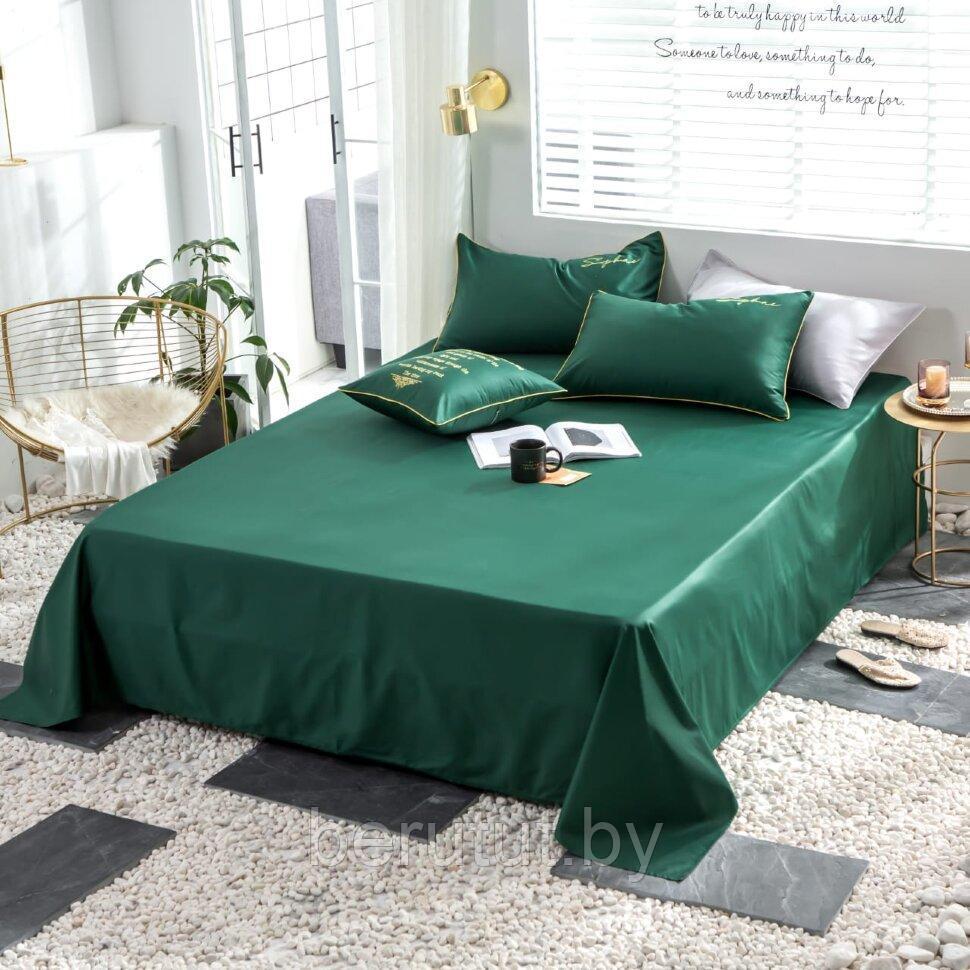 Комплект постельного белья 2-x спальный MENCY ЖАТКА Зеленый - фото 3 - id-p174173224
