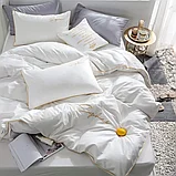 Комплект постельного белья 2-x спальный MENCY ЖАТКА Белый, фото 3