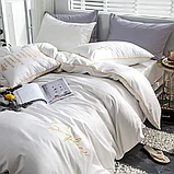Комплект постельного белья 2-x спальный MENCY ЖАТКА Белый, фото 4