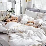 Комплект постельного белья 2-x спальный MENCY ЖАТКА Белый, фото 8