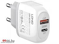 Зарядное устройство Ldnio A2316C 2xUSB + Cable PD-L White LD B4554