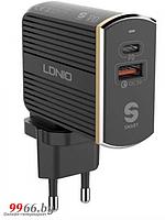 Зарядное устройство Ldnio A2502C 2xUSB + Cable PD-L Black LD B4552