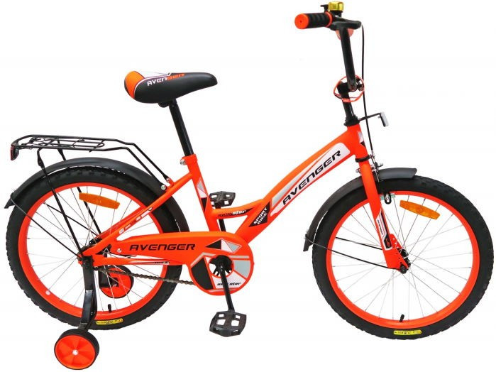 Детский велосипед Avenger New Star 20 (оранжевый/черный)