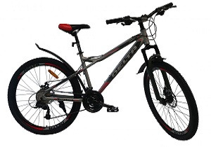 Велосипед Delta D610 26, серый ( алюминий) - фото 1 - id-p174175847