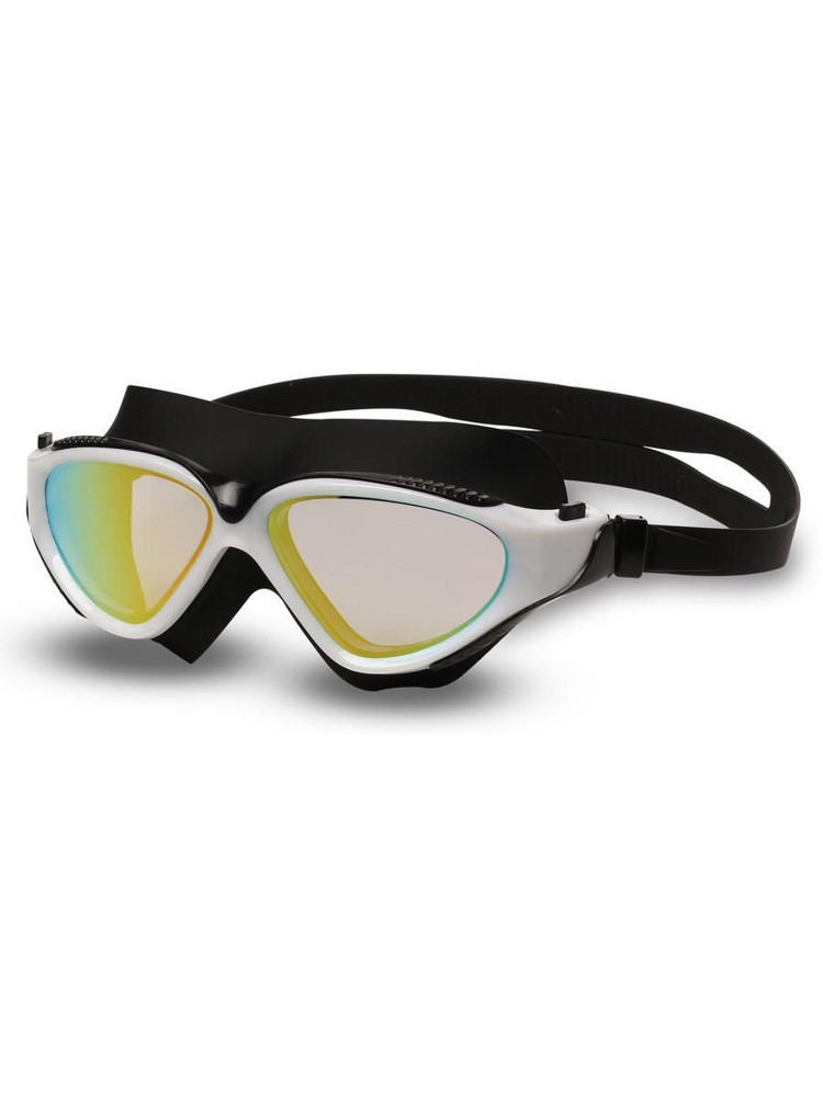 Очки для плавания INDIGO GRASSHOPPER зеркальные S991M-BK-WH (черно-белый)