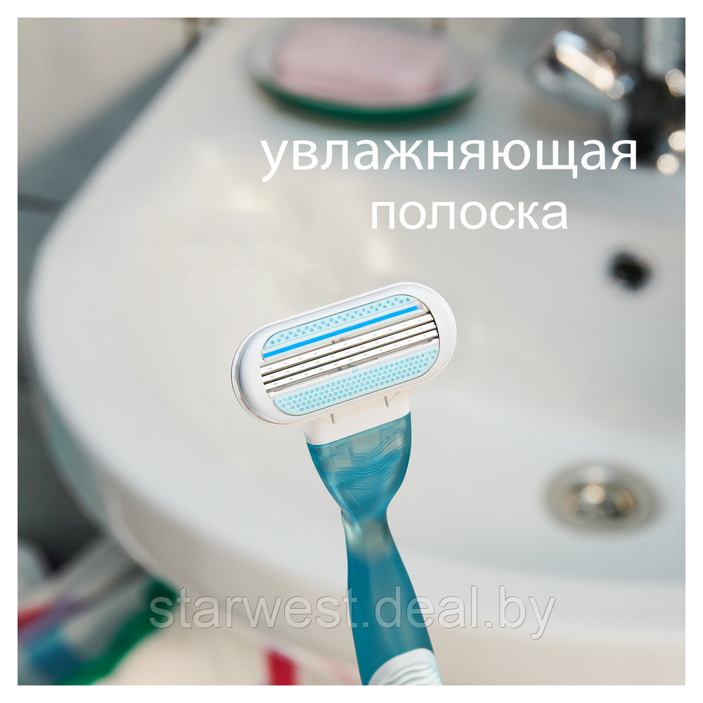 Gillette Venus Smooth с 2 кассетами Бритва / Станок для бритья женский - фото 6 - id-p133933818