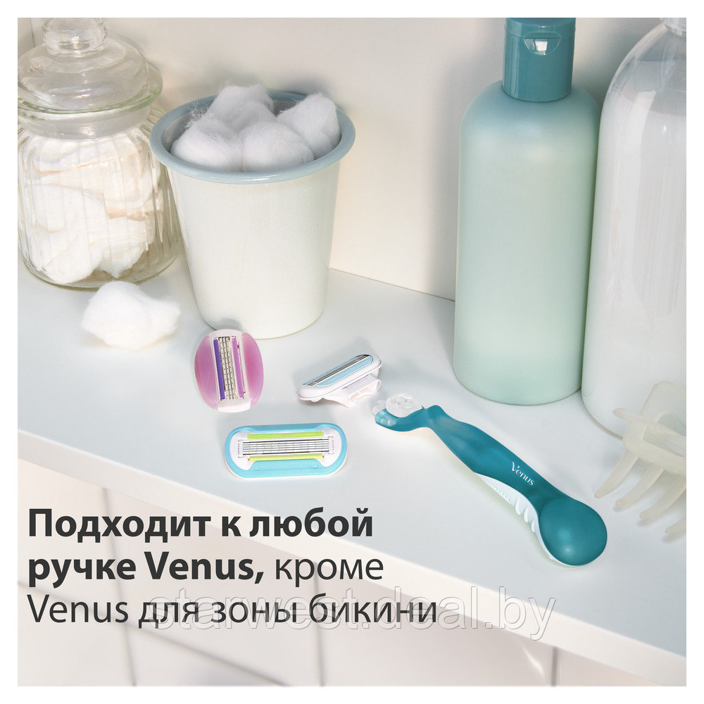 Gillette Venus Smooth с 2 кассетами Бритва / Станок для бритья женский - фото 7 - id-p133933818